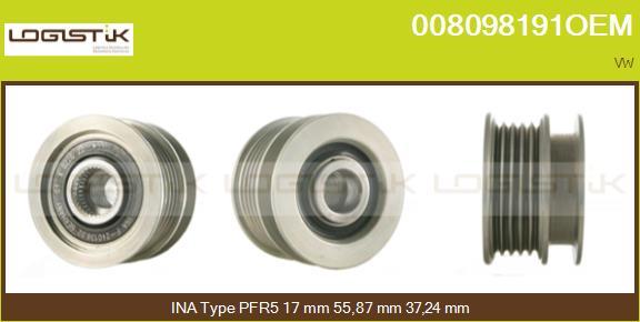 LGK 008098191OEM - Puleggia cinghia, Alternatore autozon.pro