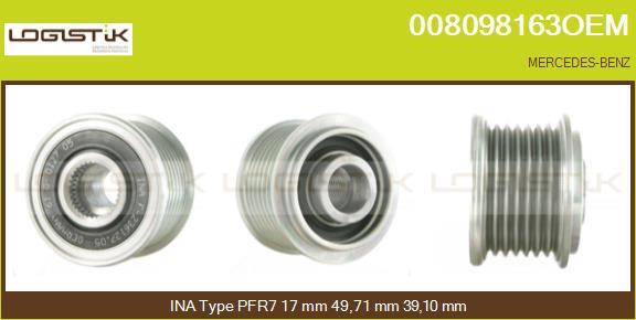 LGK 008098163OEM - Puleggia cinghia, Alternatore autozon.pro