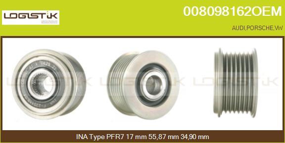 LGK 008098162OEM - Puleggia cinghia, Alternatore autozon.pro