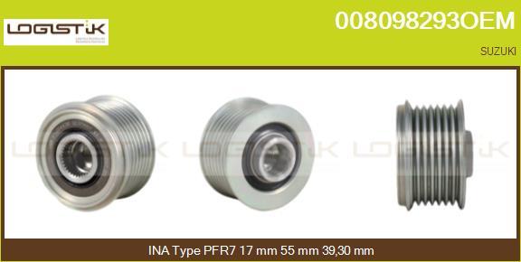 LGK 008098293OEM - Puleggia cinghia, Alternatore autozon.pro