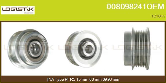 LGK 008098241OEM - Puleggia cinghia, Alternatore autozon.pro