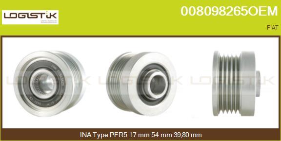 LGK 008098265OEM - Puleggia cinghia, Alternatore autozon.pro