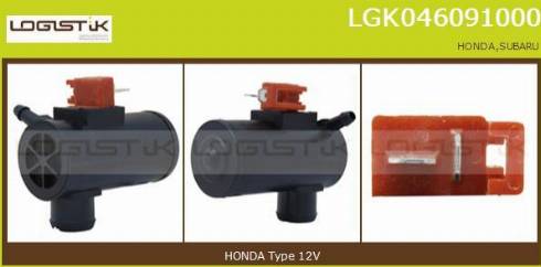 LGK LGK046091000 - Pompa acqua lavaggio, Pulizia cristalli autozon.pro