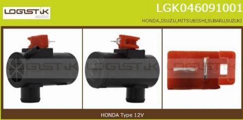 LGK LGK046091001 - Pompa acqua lavaggio, Pulizia cristalli autozon.pro