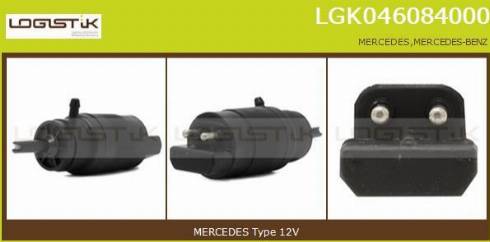 LGK LGK046084000 - Pompa acqua lavaggio, Pulizia cristalli autozon.pro