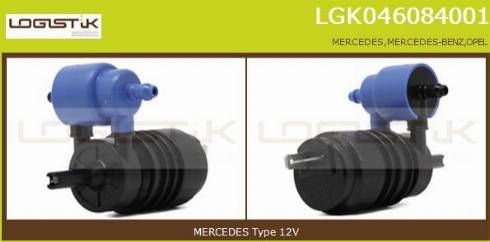 LGK LGK046084001 - Pompa acqua lavaggio, Pulizia cristalli autozon.pro