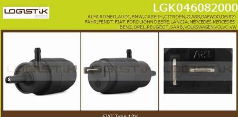 LGK LGK046082000 - Pompa acqua lavaggio, Pulizia cristalli autozon.pro