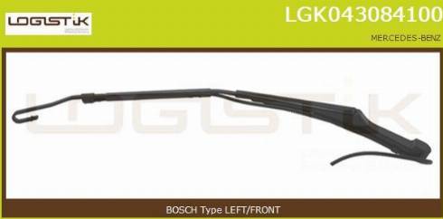 LGK LGK043084100 - Braccio tergi, Pulizia cristalli autozon.pro