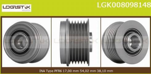 LGK LGK008098148 - Puleggia cinghia, Alternatore autozon.pro