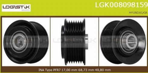 LGK LGK008098159 - Puleggia cinghia, Alternatore autozon.pro