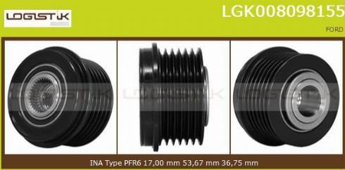 LGK LGK008098155 - Puleggia cinghia, Alternatore autozon.pro