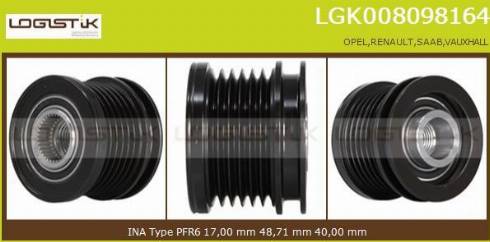 LGK LGK008098164 - Puleggia cinghia, Alternatore autozon.pro