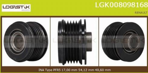 LGK LGK008098168 - Puleggia cinghia, Alternatore autozon.pro