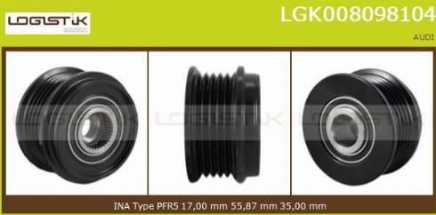 LGK LGK008098104 - Puleggia cinghia, Alternatore autozon.pro