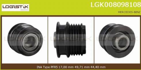 LGK LGK008098108 - Puleggia cinghia, Alternatore autozon.pro