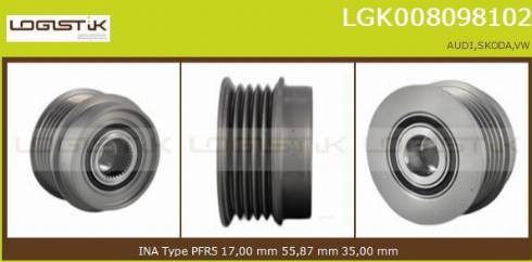 LGK LGK008098102 - Puleggia cinghia, Alternatore autozon.pro