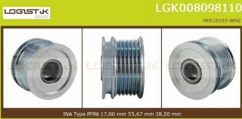 LGK LGK008098110 - Puleggia cinghia, Alternatore autozon.pro