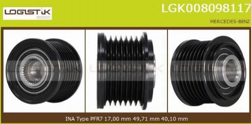 LGK LGK008098117 - Puleggia cinghia, Alternatore autozon.pro