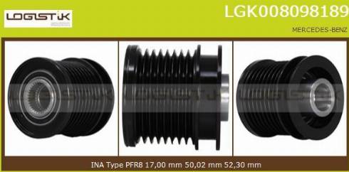 LGK LGK008098189 - Puleggia cinghia, Alternatore autozon.pro