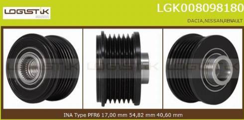 LGK LGK008098180 - Puleggia cinghia, Alternatore autozon.pro