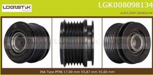 LGK LGK008098134 - Puleggia cinghia, Alternatore autozon.pro