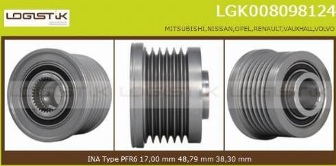 LGK LGK008098124 - Puleggia cinghia, Alternatore autozon.pro