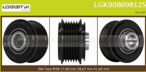 LGK LGK008098125 - Puleggia cinghia, Alternatore autozon.pro