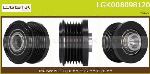 LGK LGK008098120 - Puleggia cinghia, Alternatore autozon.pro