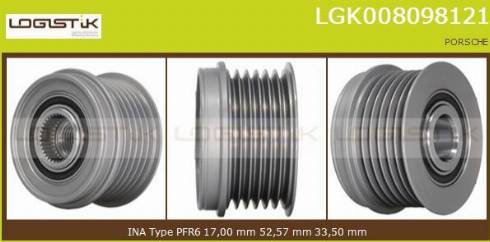 LGK LGK008098121 - Puleggia cinghia, Alternatore autozon.pro