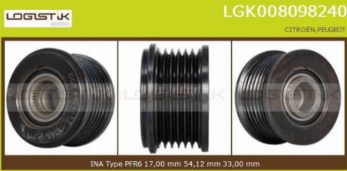 LGK LGK008098240 - Puleggia cinghia, Alternatore autozon.pro