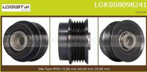 LGK LGK008098241 - Puleggia cinghia, Alternatore autozon.pro