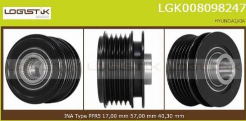 LGK LGK008098247 - Puleggia cinghia, Alternatore autozon.pro