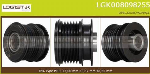 LGK LGK008098255 - Puleggia cinghia, Alternatore autozon.pro