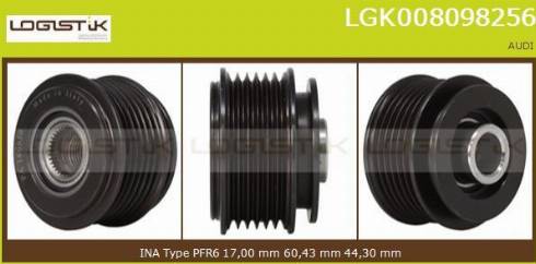 LGK LGK008098256 - Puleggia cinghia, Alternatore autozon.pro