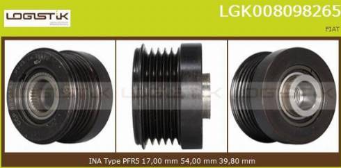 LGK LGK008098265 - Puleggia cinghia, Alternatore autozon.pro