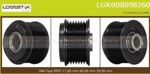 LGK LGK008098260 - Puleggia cinghia, Alternatore autozon.pro