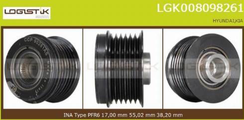 LGK LGK008098261 - Puleggia cinghia, Alternatore autozon.pro