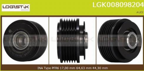 LGK LGK008098204 - Puleggia cinghia, Alternatore autozon.pro