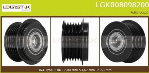 LGK LGK008098200 - Puleggia cinghia, Alternatore autozon.pro