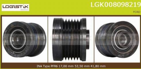 LGK LGK008098219 - Puleggia cinghia, Alternatore autozon.pro