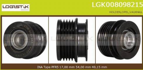 LGK LGK008098215 - Puleggia cinghia, Alternatore autozon.pro