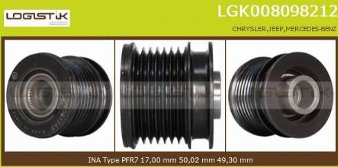 LGK LGK008098212 - Puleggia cinghia, Alternatore autozon.pro