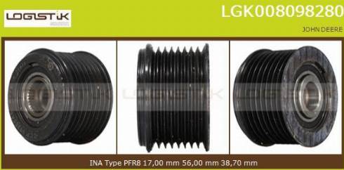 LGK LGK008098280 - Puleggia cinghia, Alternatore autozon.pro