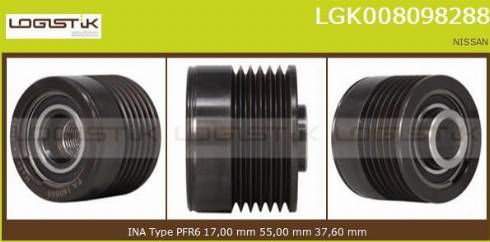 LGK LGK008098288 - Puleggia cinghia, Alternatore autozon.pro