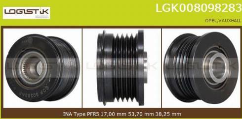 LGK LGK008098283 - Puleggia cinghia, Alternatore autozon.pro