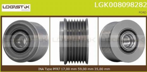 LGK LGK008098282 - Puleggia cinghia, Alternatore autozon.pro