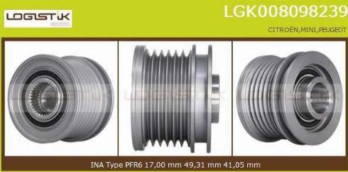 LGK LGK008098239 - Puleggia cinghia, Alternatore autozon.pro