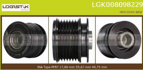 LGK LGK008098229 - Puleggia cinghia, Alternatore autozon.pro