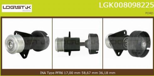 LGK LGK008098225 - Puleggia cinghia, Alternatore autozon.pro