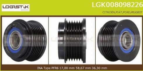 LGK LGK008098226 - Puleggia cinghia, Alternatore autozon.pro